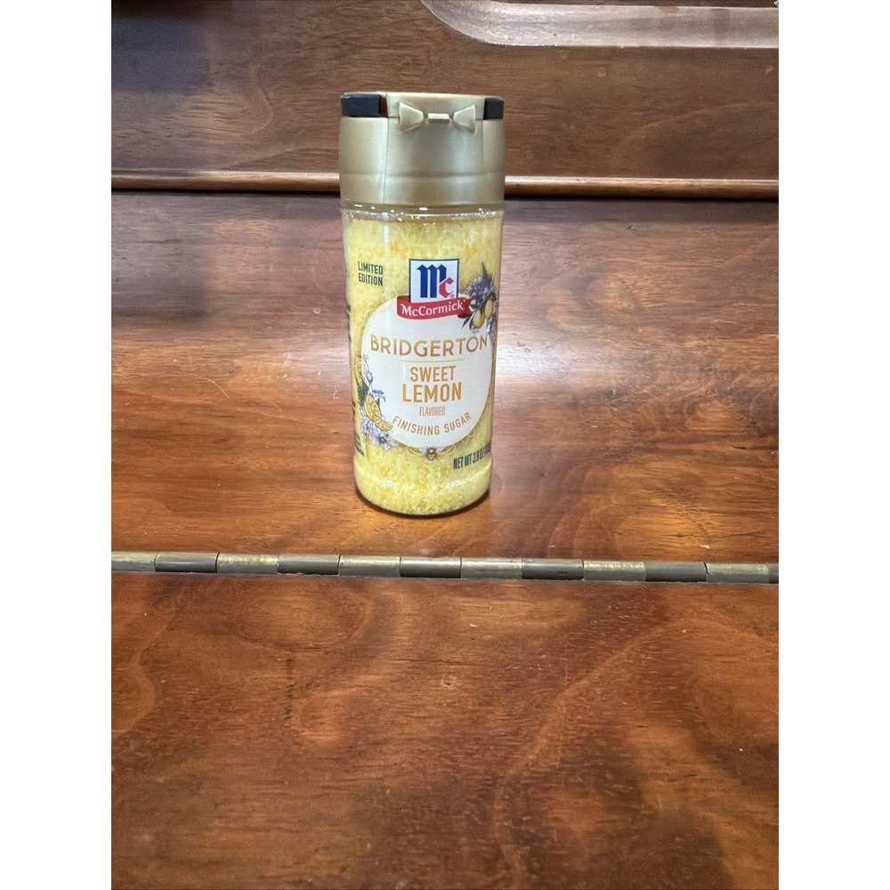 McCormick Bridgerton Lemon Finishing Sugar 3.6oz Limited Edition Sweet Garnish